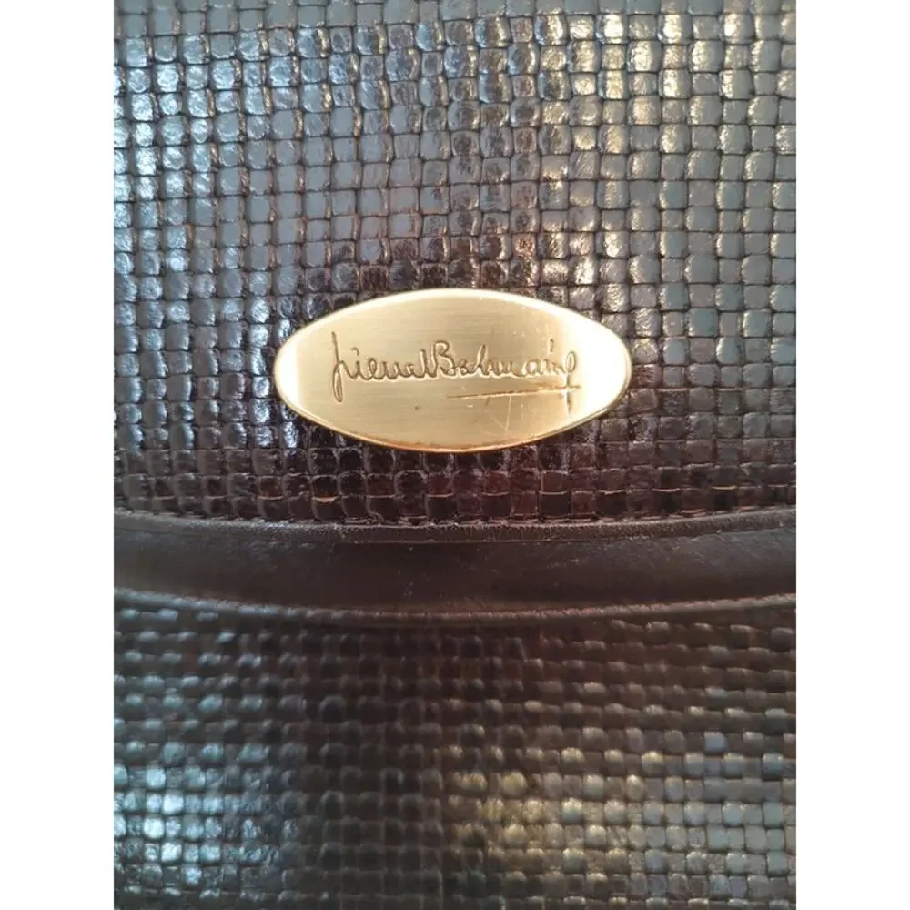 Balmain vintage 70s 80s woven leather chain strap EUC